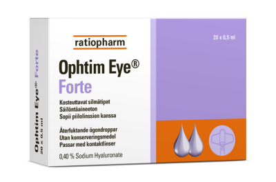 Ophtim Eye Forte pipettipakkauspakkaus