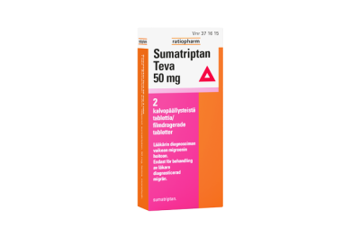 Sumatriptan Teva 50 mg pakkauskuva