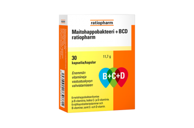 Maitohappobakteeri+BCD_ratiopharm