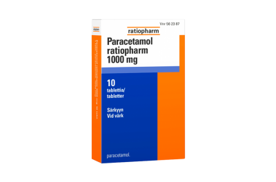 Kuume ja kiputilojen hoitoon Paracetamol_ratiopharm_1000 mg_sarkylaake